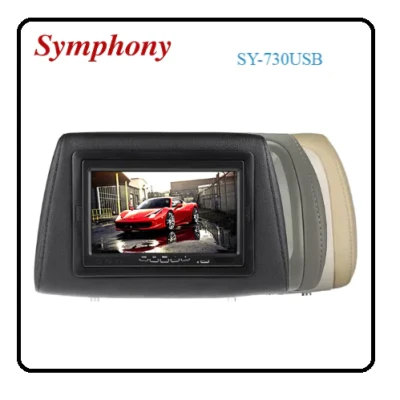 Symphony 7 inch Headrest Monitor with USB - SY-730USB - Symphony