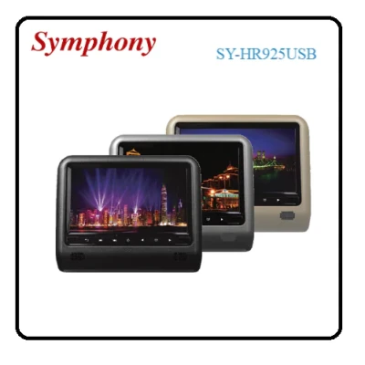 Symphony 9" head rest TFT-LCD monitor with USB - SY-HR925USB - Symphony
